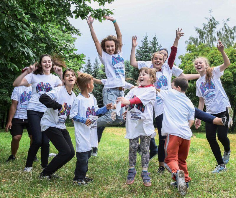 Children celebrating World PH Day in Belarus