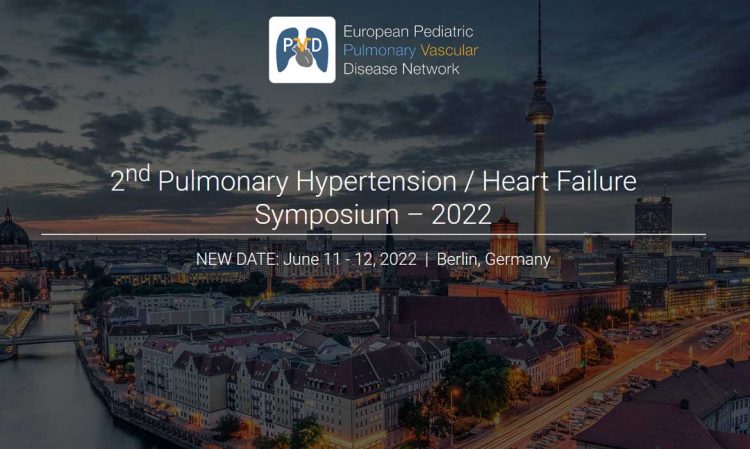 2nd Pulmonary Hypertension /Heart Failure Symposium New date: June 11 – 12, 2022 | Berlin, Germany