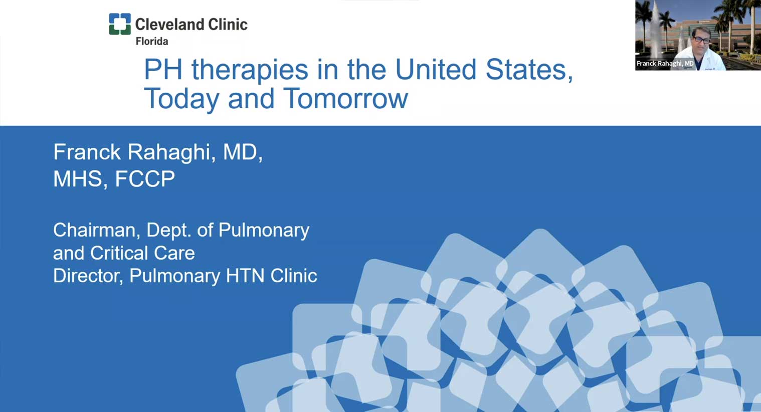Cleveland Clinic - PH therapies in the US, Today and Tomorrow