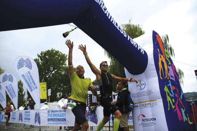 Ironman 2014 - Get Breathless branded arch