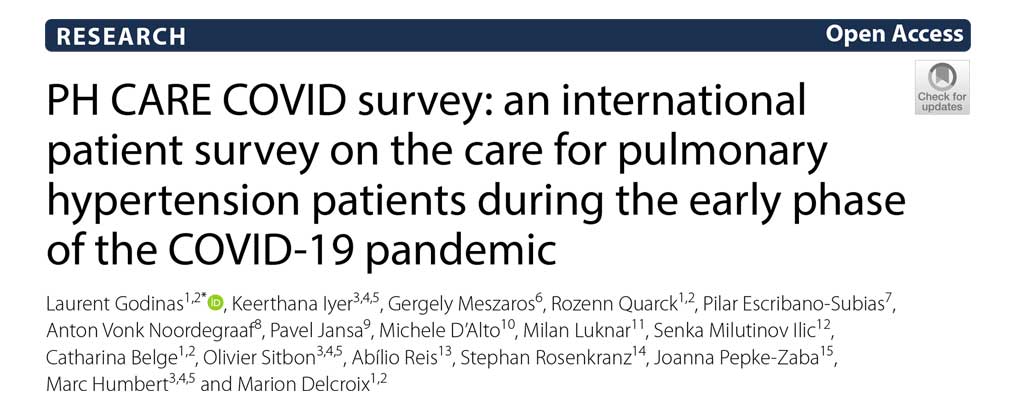 PH CARE COVID survey: an international patient survey on the care for pulmonary hypertension patients during the early phase of the COVID‑19 pandemic